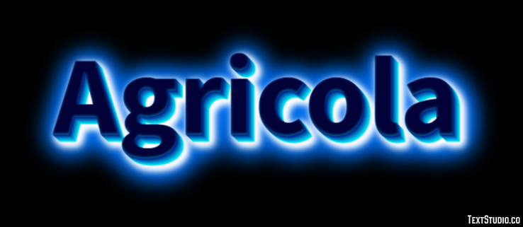 Agricola Effetto testo