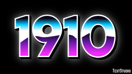 1910 Efekt tekstowy