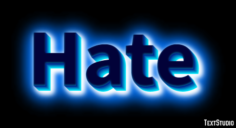 Hate Text Effect