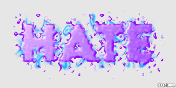 Hate Text Effect