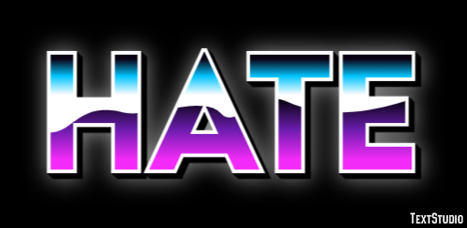 Hate Text Effect