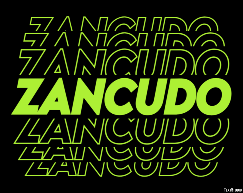 Zancudo Efecto de texto
