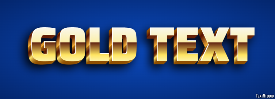 Gold Text Effetto testo
