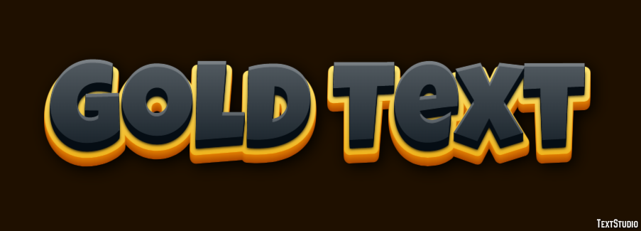 Gold Text Effetto testo