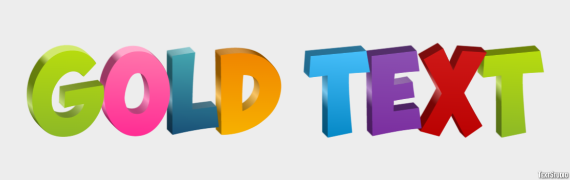 Gold Text Effetto testo