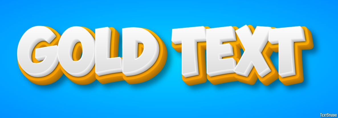 Gold Text Effetto testo