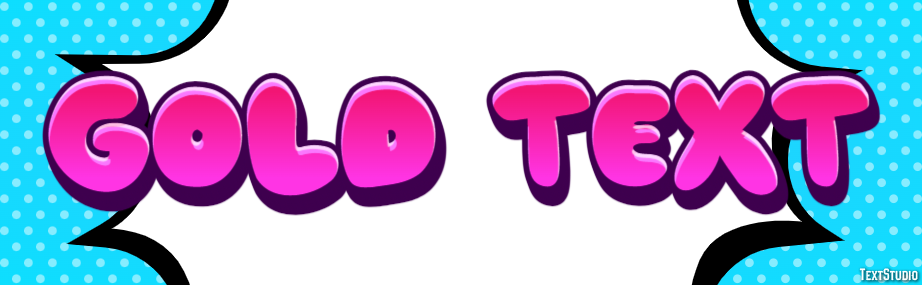 Gold Text Effetto testo