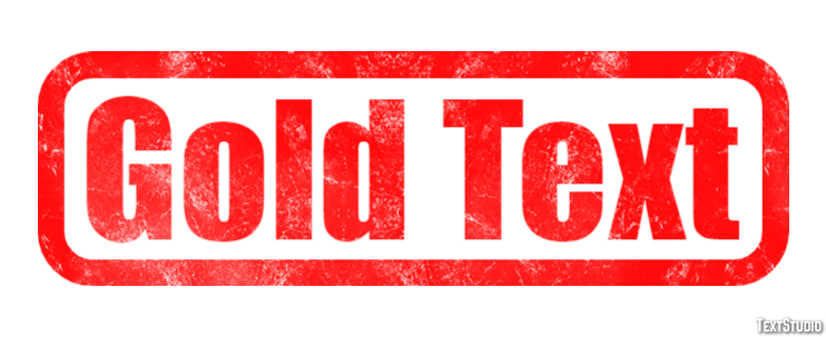 Gold Text Effetto testo
