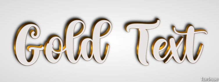 Gold Text Effetto testo