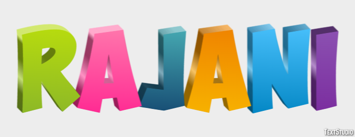 Rajani Texteffekt