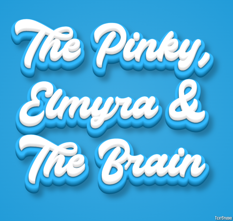 The Pinky, Elmyra & The Brain Text effect