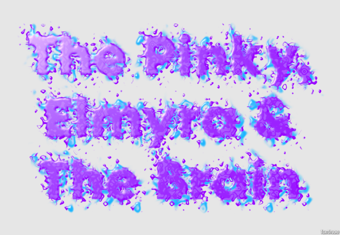 The Pinky, Elmyra & The Brain Text effect
