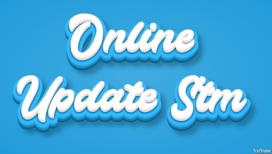 Online Update Stm Efeito de texto