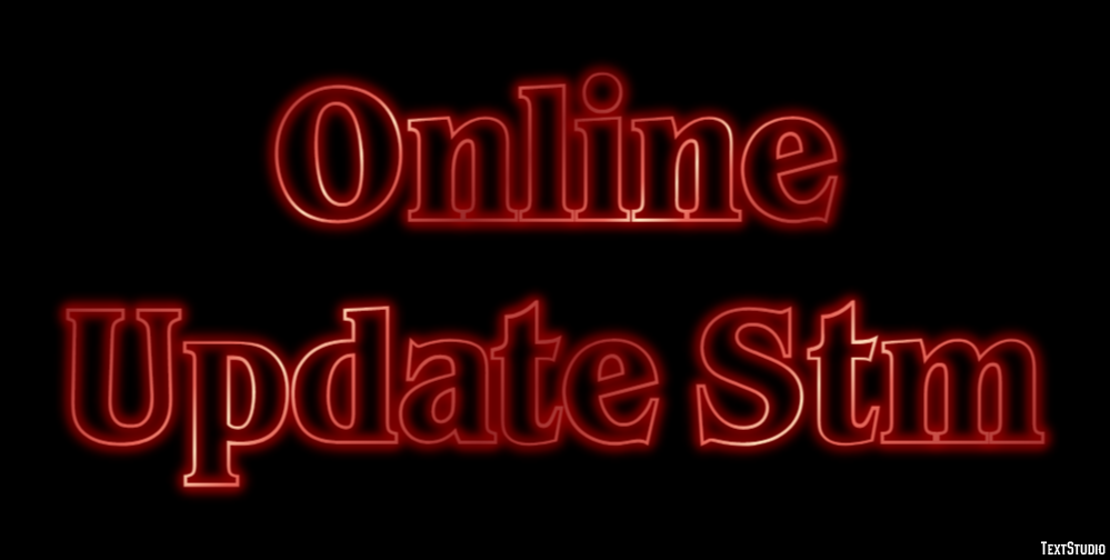 Online Update Stm Efeito de texto