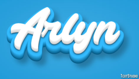 Arlyn Efeito de texto