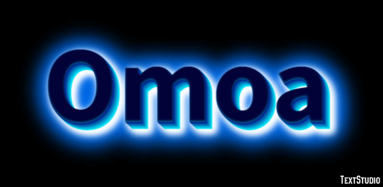 Omoa Efekt tekstowy