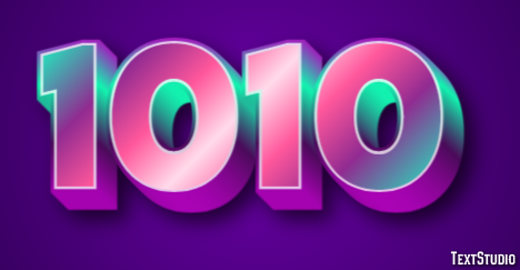 1010 Text Effect