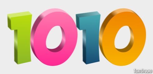 1010 Effetto testo