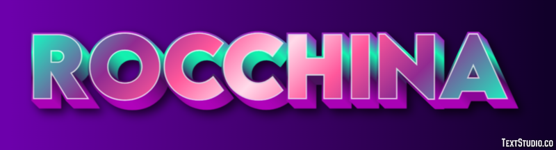 Rocchina Effetto testo