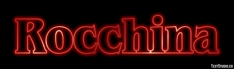 Rocchina Effetto testo
