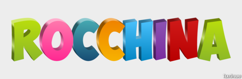 Rocchina Effetto testo