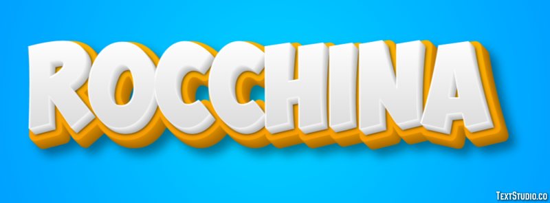 Rocchina Effetto testo