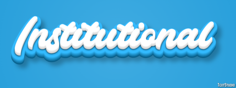 Institutional Text Effect