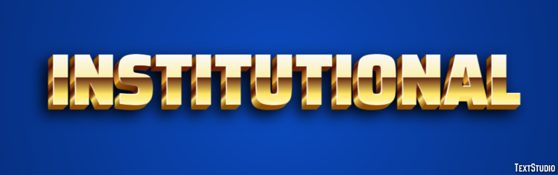 Institutional Text Effect
