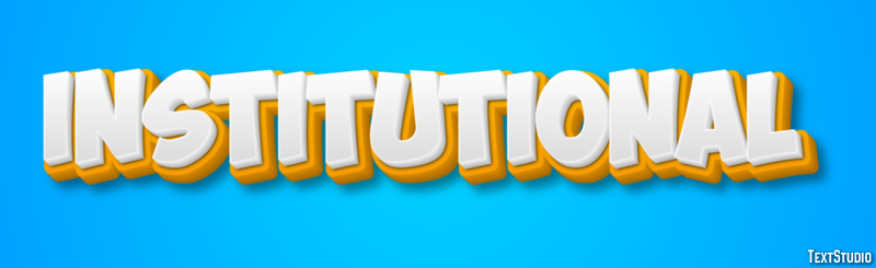 Institutional Text Effect