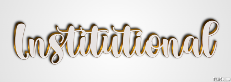 Institutional Text Effect