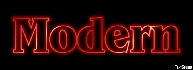 Modern Text effect