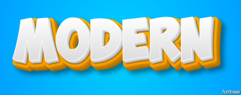 Modern Text effect