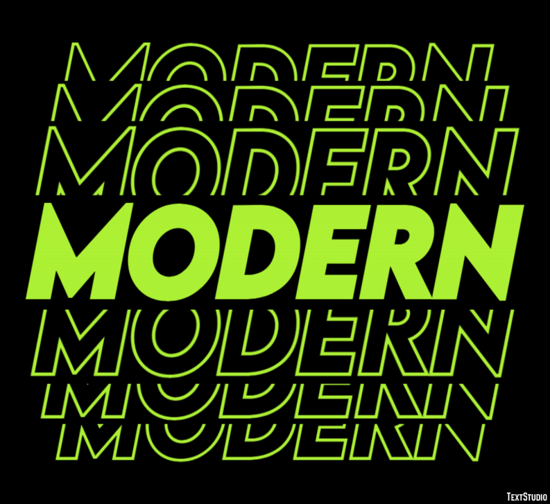 Modern Effet de Texte