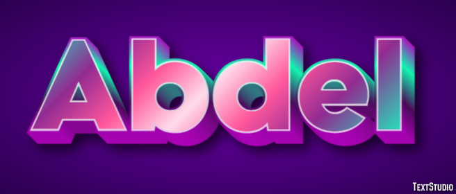 Abdel Text effect