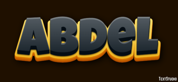Abdel Text effect
