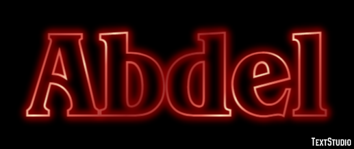 Abdel Text effect
