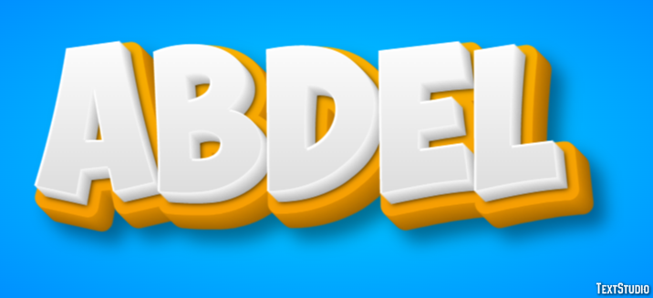 Abdel Text effect