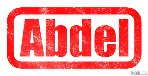 Abdel Text effect
