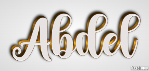 Abdel Text effect