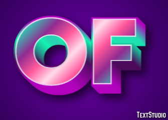 Of Text effect