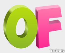 Of Text effect
