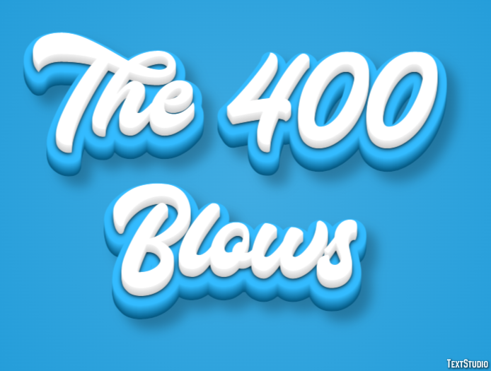 The 400 Blows Text Effect