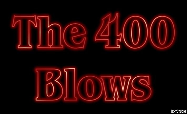 The 400 Blows Text effect