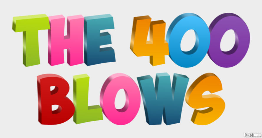 The 400 Blows Text Effect