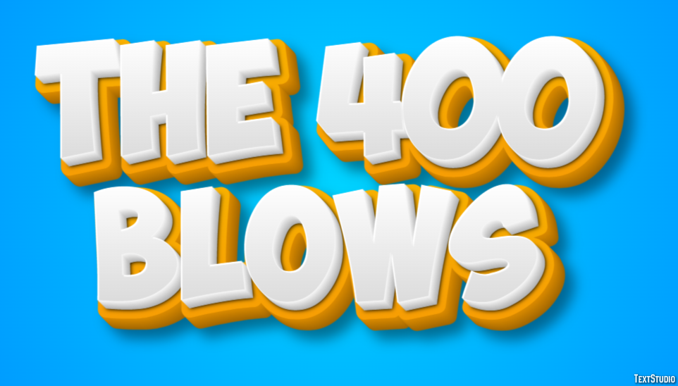 The 400 Blows Text Effect