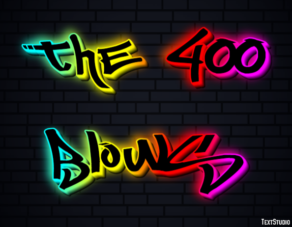 The 400 Blows Text effect
