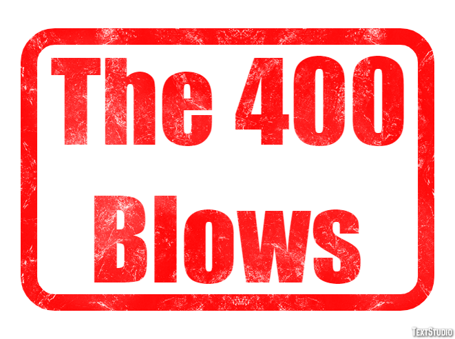 The 400 Blows Text effect