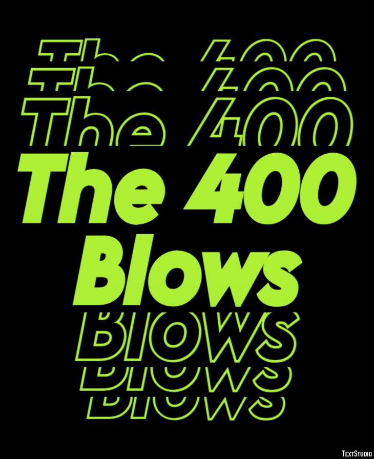 The 400 Blows Effet de Texte