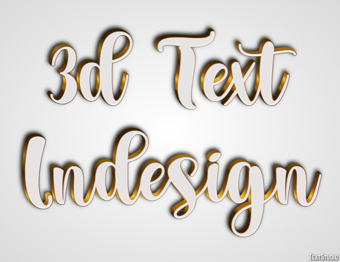 3d Text Indesign Effet de Texte