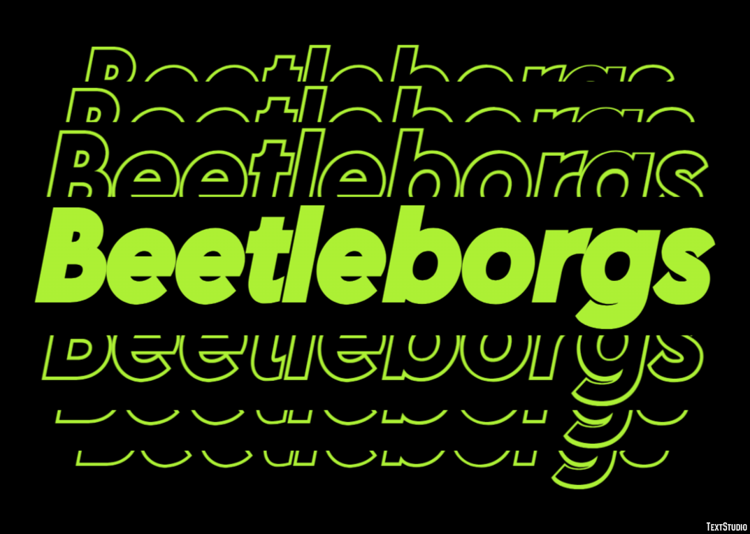 Beetleborgs Effet de Texte
